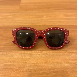 Saint Laurent Surf Sound SS16 Red Studded Glasses